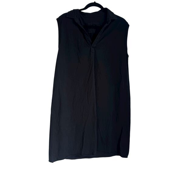 Frank & Eileen Mini Lily Popover Henley Tank Dress Sleeveless Black Size L NWOT - Picture 7 of 10